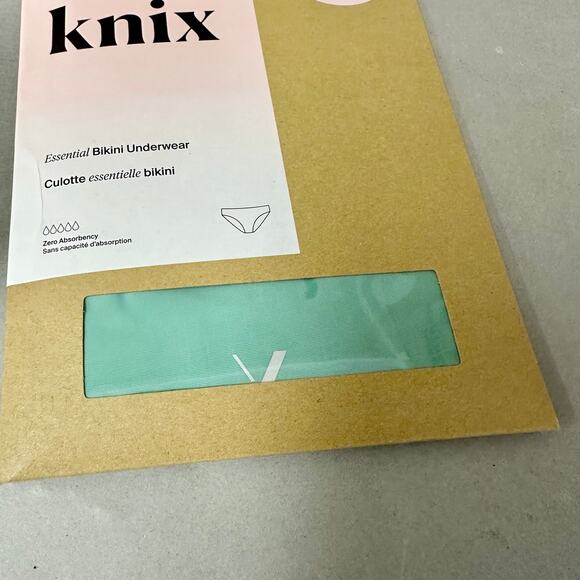 Knix Essential No-Show Bikini Set of 2 Pistachio & Tidepool Size Medium‎ NWT - Picture 6 of 16